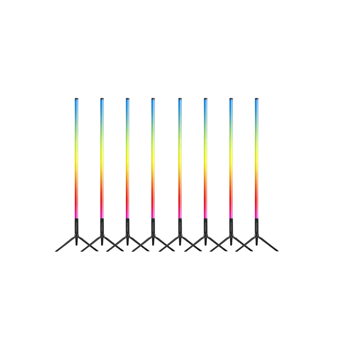 x8 - LED PIXEL TUBE - Smart Phone Controllable